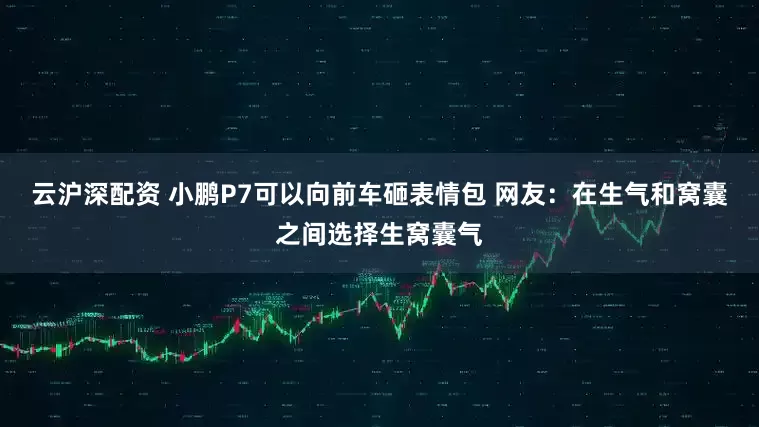 云沪深配资 小鹏P7可以向前车砸表情包 网友：在生气和窝囊之间选择生窝囊气